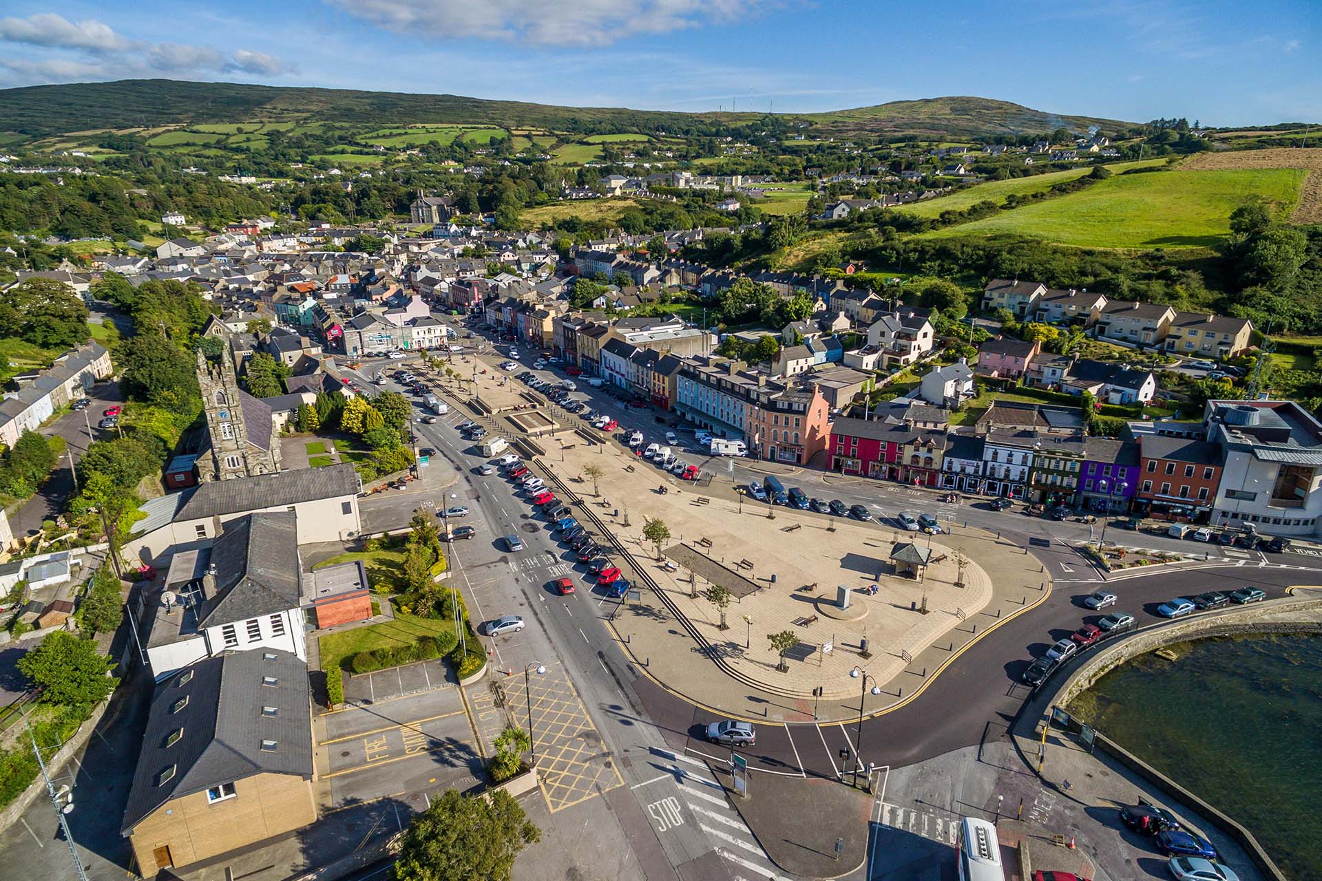 Aerial View Of The Cork Town